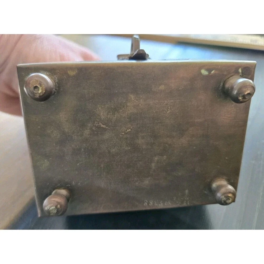 vintage brass potpourri trinket box Cricket Box Cage Metal